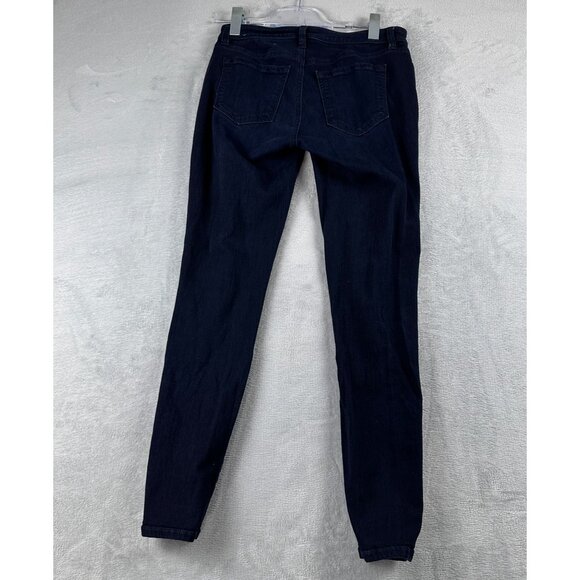 Ann Taylor Loft Super Skinny Jeans Womens Size 27/4 Low Rise Dark Wash Blue - Picture 2 of 12